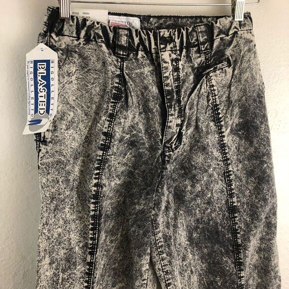 Rigolletto Blasted Black white tie dye pants size 16 New with tags - Picture 2 of 8